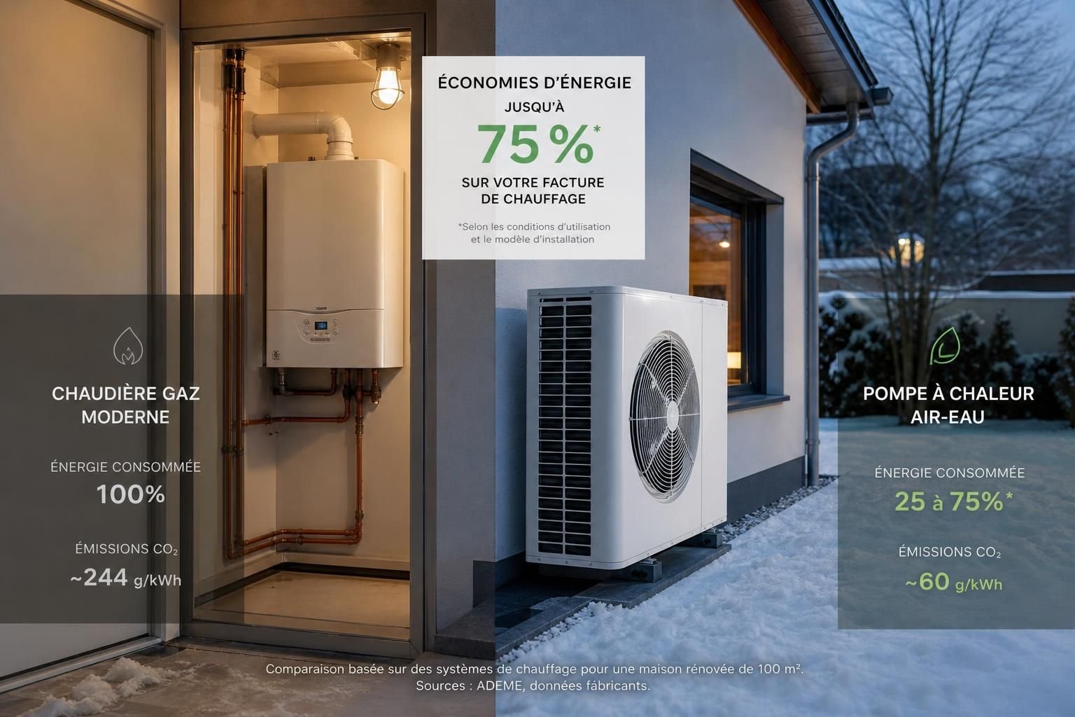 découvrez notre comparatif détaillé du coût global sur 15 ans entre une chaudière à gaz et une pompe à chaleur pour faire le meilleur choix énergétique et économique.