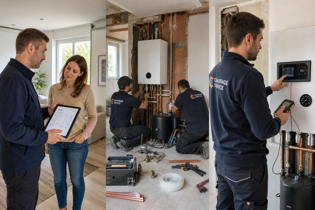 découvrez les étapes clés d'un chantier de changement de chauffage, du devis initial à la mise en service, pour un projet serein et réussi.