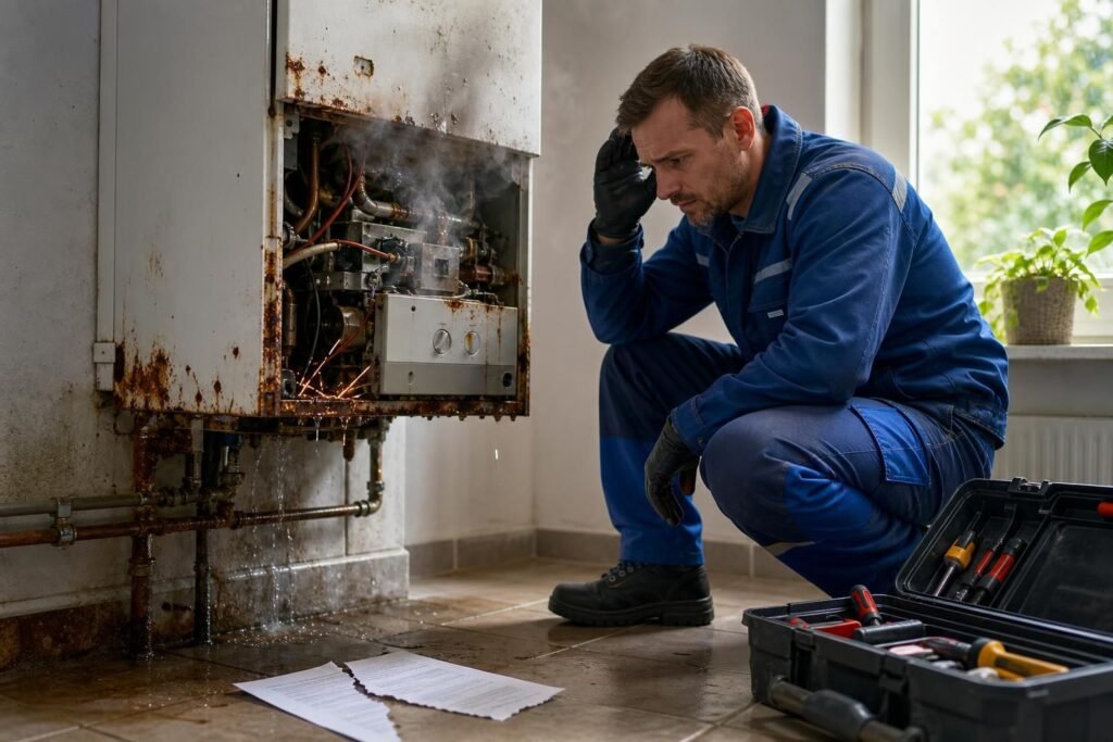 découvrez les risques encourus en cas d'absence de contrat pour l'entretien obligatoire de votre chaudière à gaz et les obligations légales à respecter.